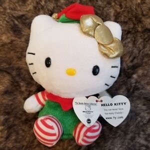 Ty Beanie Babies Christmas Hello Kitty